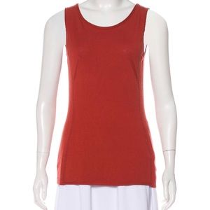 Lafayette 148 Sleeveless Rust Burnt Orange Top